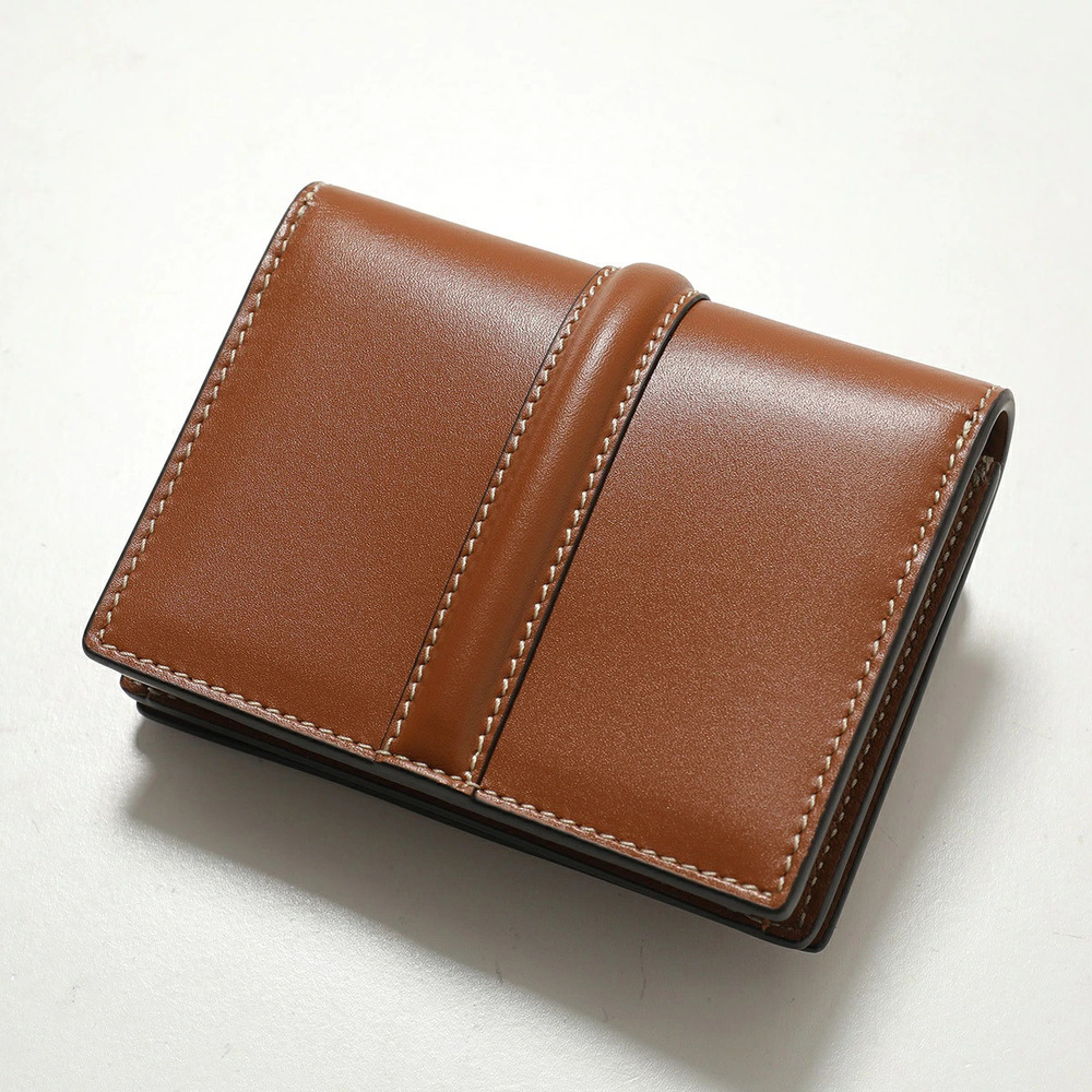 Celine Card Case Wallet Seize Leather Wallet Business Pass Tan